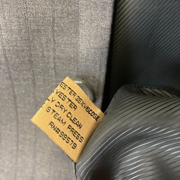NEW Luca Rossi Italia Super 150's Blazer Suit Jacket Mens 46L Gray 3-button NWT - Picture 15 of 15